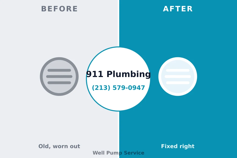Before and after: plumbing company Edna, TX